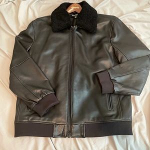 Men’s XL Black Kenneth Cole Leather Jacket
